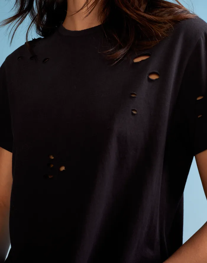 Women CLOTHING Cynthia Rowley Distressed Tee