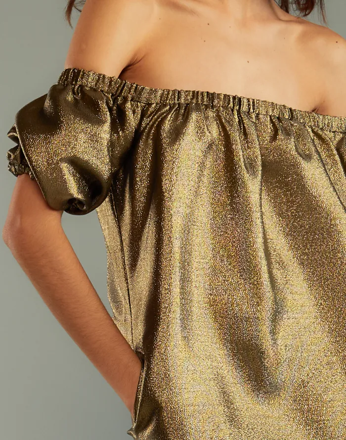 Women CLOTHING Cynthia Rowley Electra Metallic Dress