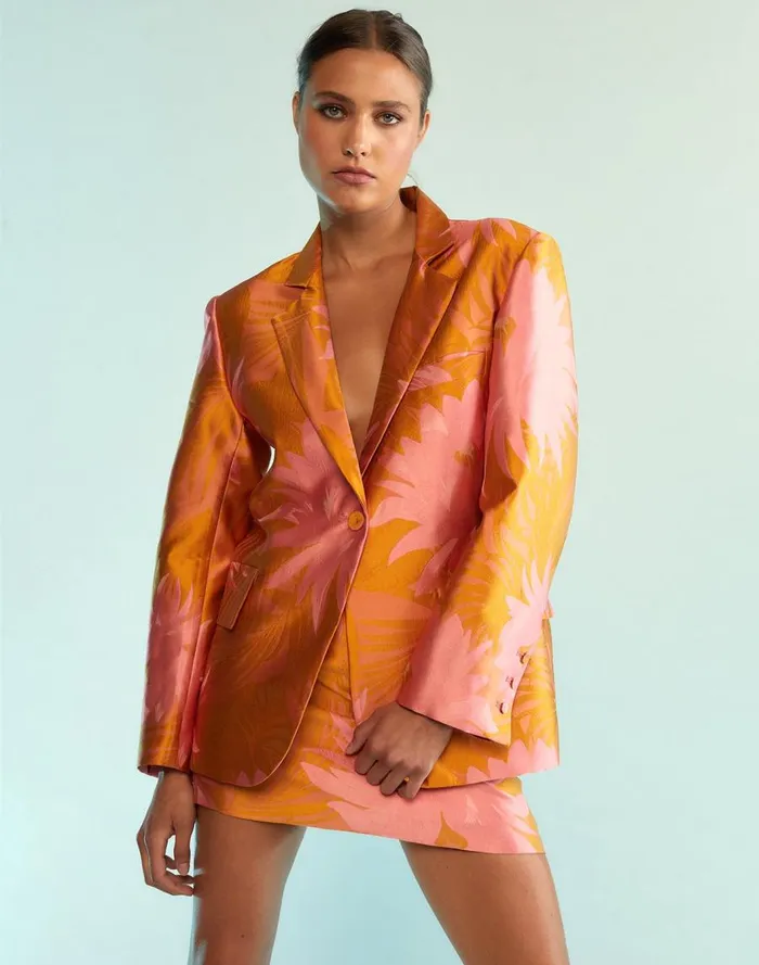 Women CLOTHING Cynthia Rowley Harper Jacquard Blazer