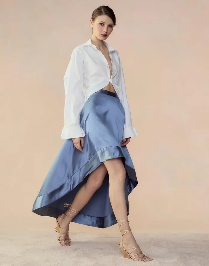 Women CLOTHING Cynthia Rowley Livia Satin Skirt