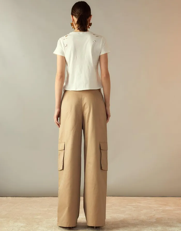 Women CLOTHING Cynthia Rowley Marbella Cotton Cargo Pant