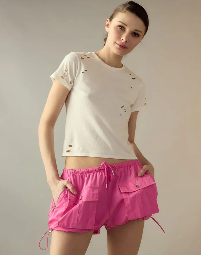 Women CLOTHING Cynthia Rowley Nylon Cargo Shorts