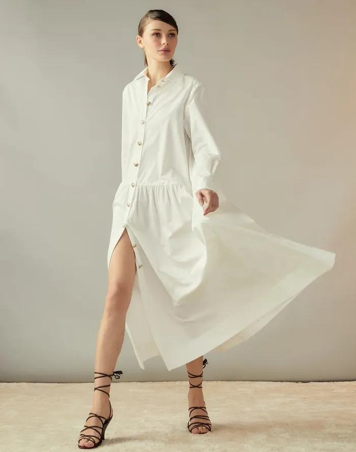 Women CLOTHING Cynthia Rowley Perennial Shirt Dress