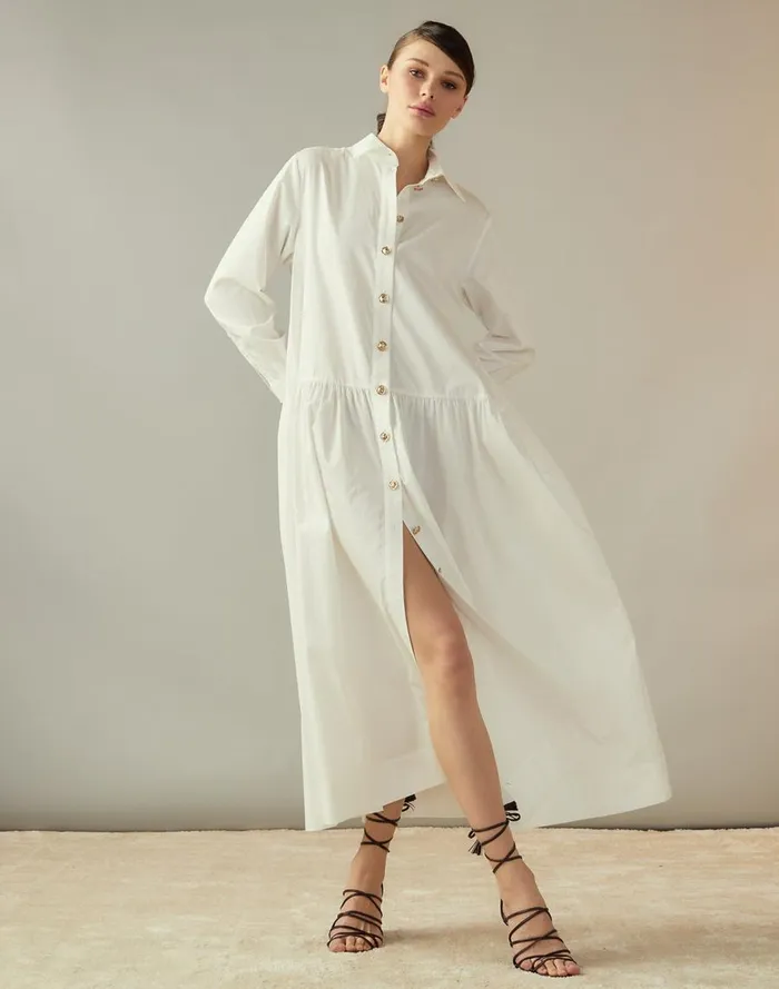 Women CLOTHING Cynthia Rowley Perennial Shirt Dress