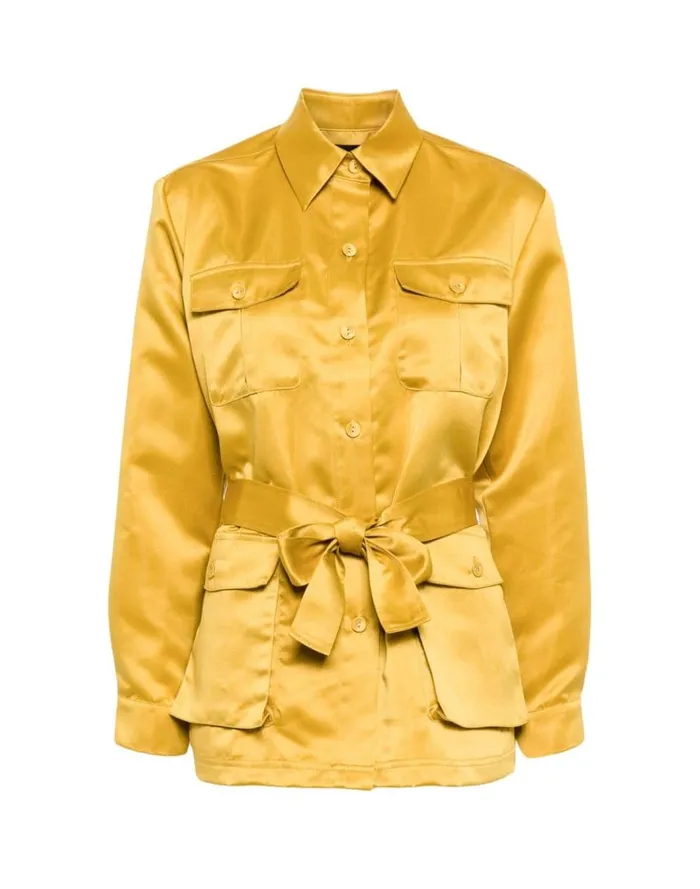 Women CLOTHING Cynthia Rowley Satin Safari Jacket