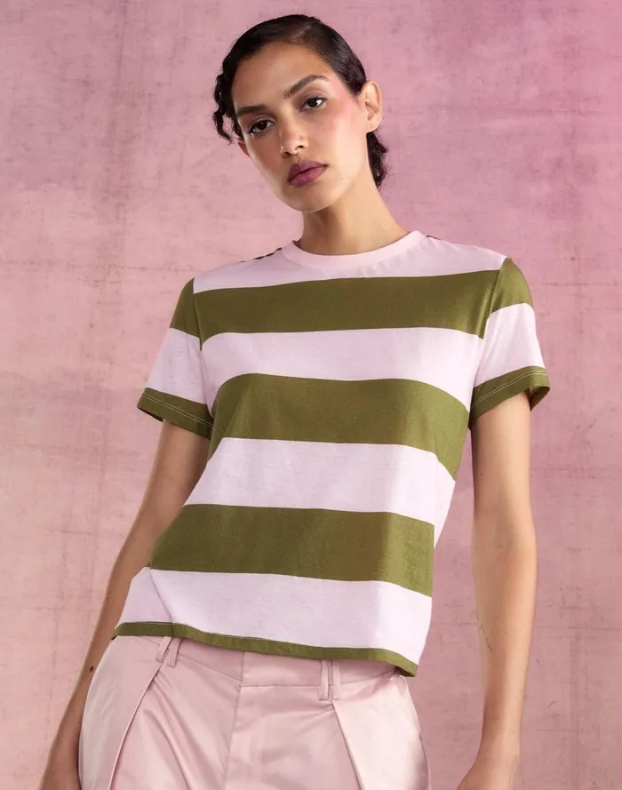 Women CLOTHING Cynthia Rowley Stripe Tee
