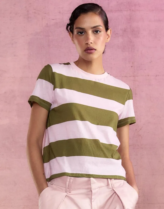 Women CLOTHING Cynthia Rowley Stripe Tee