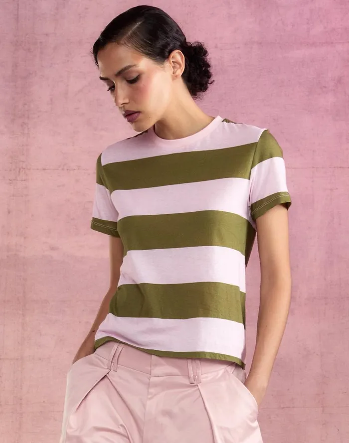 Women CLOTHING Cynthia Rowley Stripe Tee