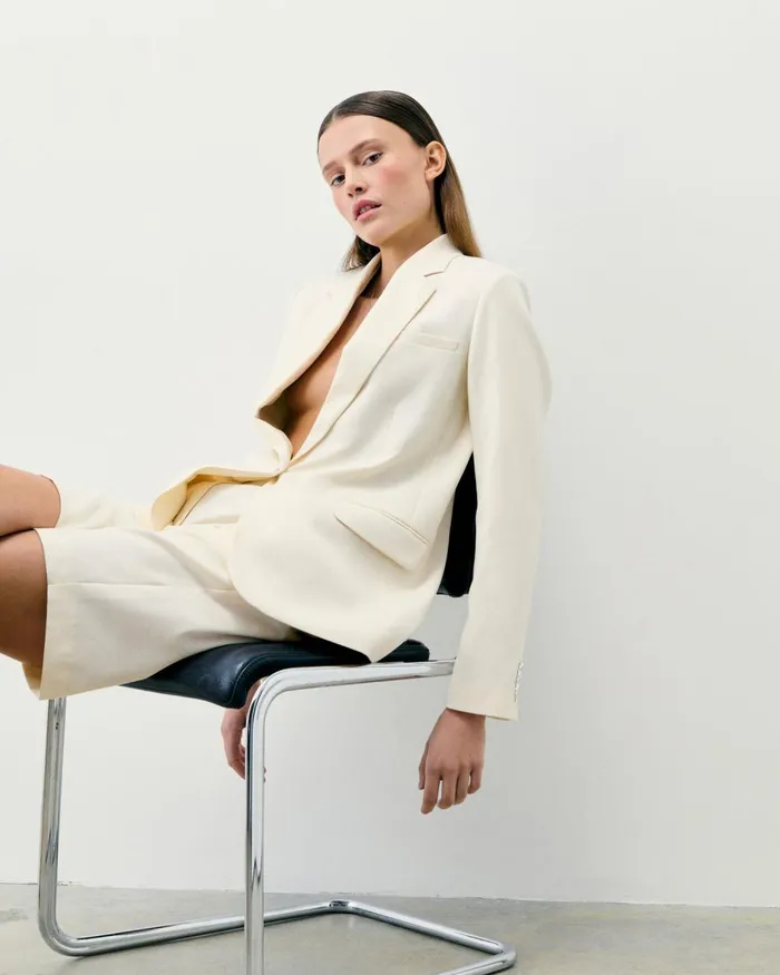 Women Coats and Jackets From Future Blazer Jacket White