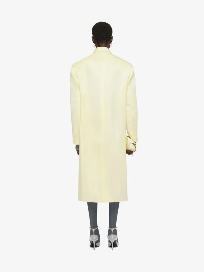 Women Coats and Jackets Givenchy Coat In Silk Satin Duchesse Butter