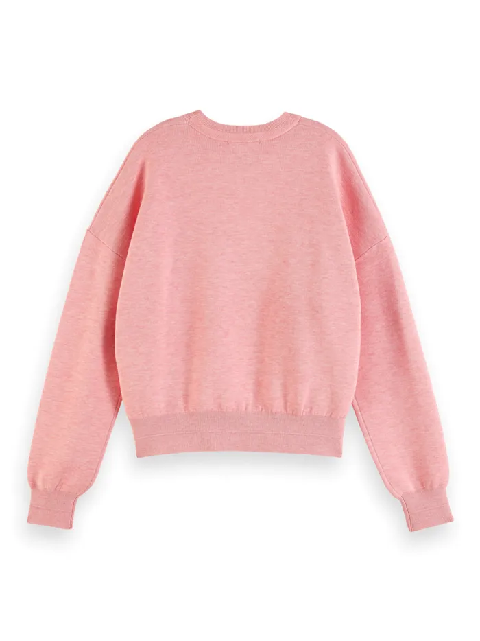 Women COMPACT KNITTED RELAXED PULLOVER Electric Blue Scotch and Soda Knitwear Women COMPACT KNITTED RELAXED PULLOVER Electric Blue Scotch and Soda Knitwear