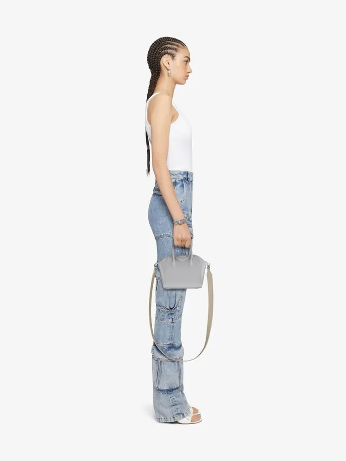 Women Crossbody Bags Givenchy Antigona Toy Bag In Box Leather Light Greynatural Beige Women Crossbody Bags Givenchy Antigona Toy Bag In Box Leather Light Greynatural Beige