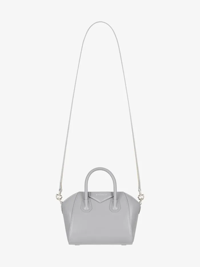 Women Crossbody Bags Givenchy Antigona Toy Bag In Box Leather Light Greynatural Beige Women Crossbody Bags Givenchy Antigona Toy Bag In Box Leather Light Greynatural Beige