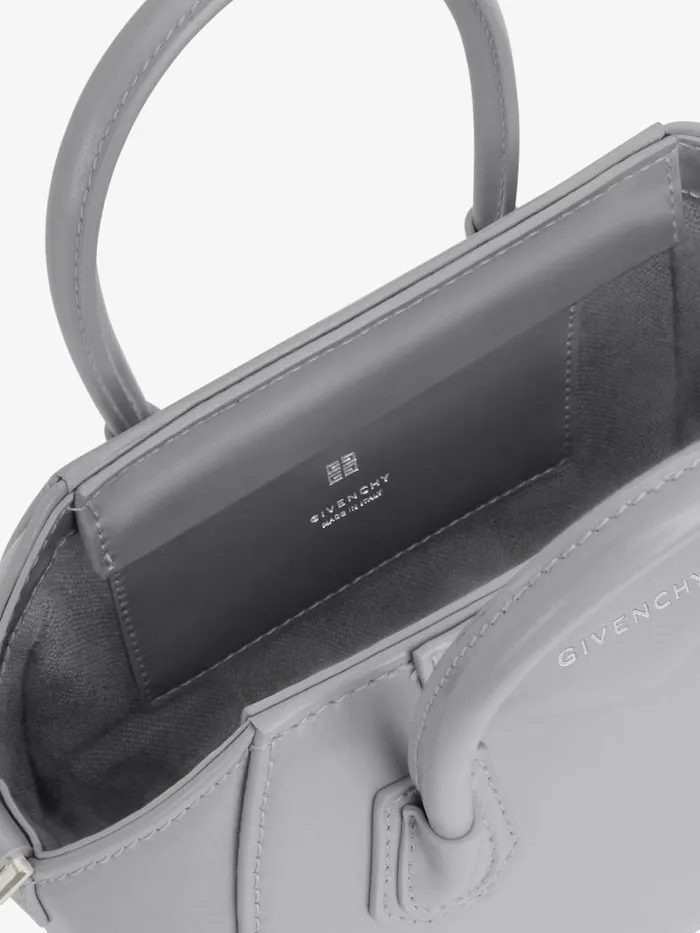 Women Crossbody Bags Givenchy Antigona Toy Bag In Box Leather Light Greynatural Beige Women Crossbody Bags Givenchy Antigona Toy Bag In Box Leather Light Greynatural Beige