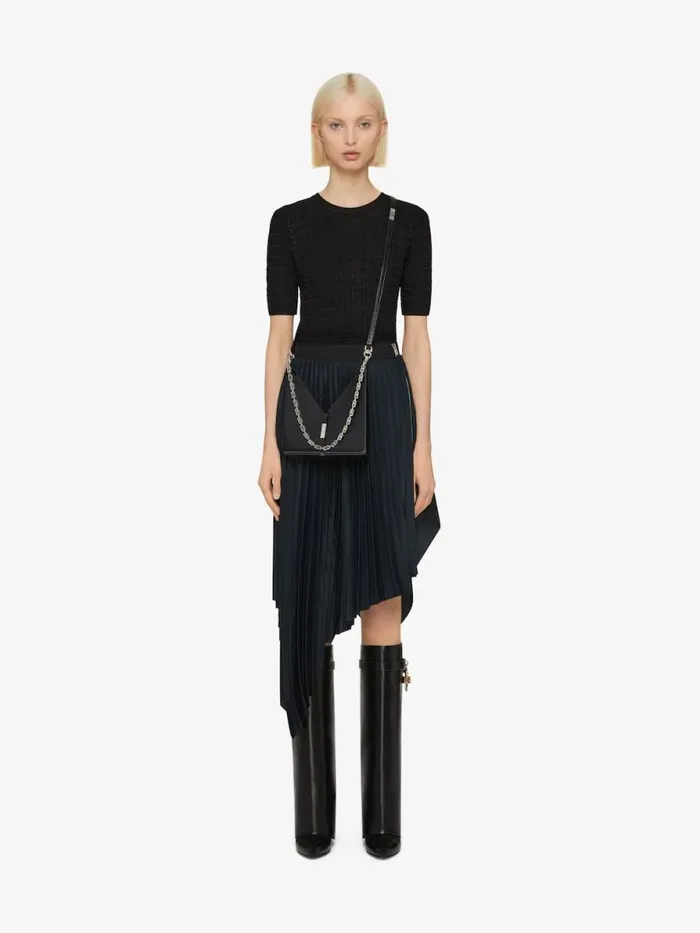 Women Crossbody Bags Givenchy Mini Cut Out Bag In Box Leather With Chain Black Women Crossbody Bags Givenchy Mini Cut Out Bag In Box Leather With Chain Black