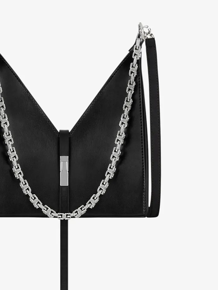 Women Crossbody Bags Givenchy Mini Cut Out Bag In Box Leather With Chain Black Women Crossbody Bags Givenchy Mini Cut Out Bag In Box Leather With Chain Black