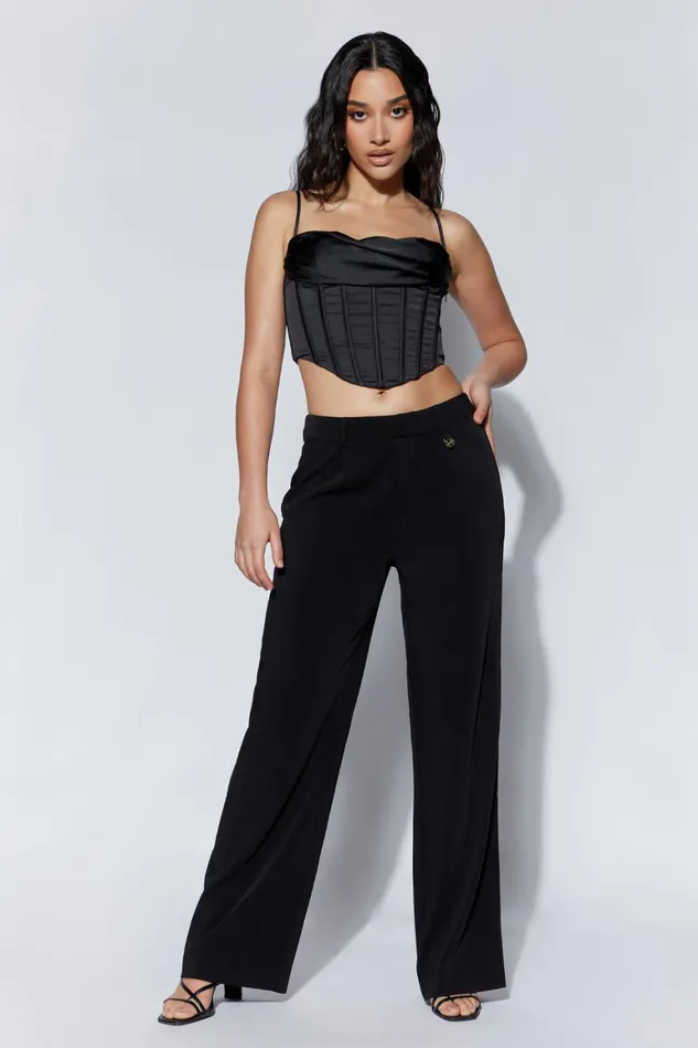 Women Cyra Corset Top 8211 Black Black Meshki Crop Tops Women Cyra Corset Top 8211 Black Black Meshki Crop Tops