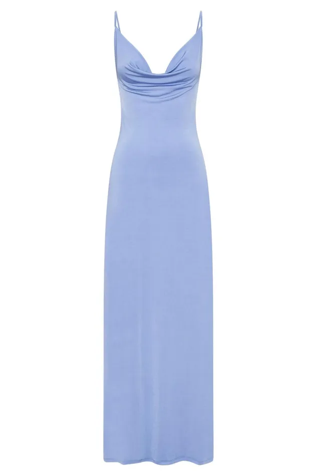 Women Darcy Cowl Maxi Dress With Low Back 8211 Lavender Lavender Meshki Wedding Guests