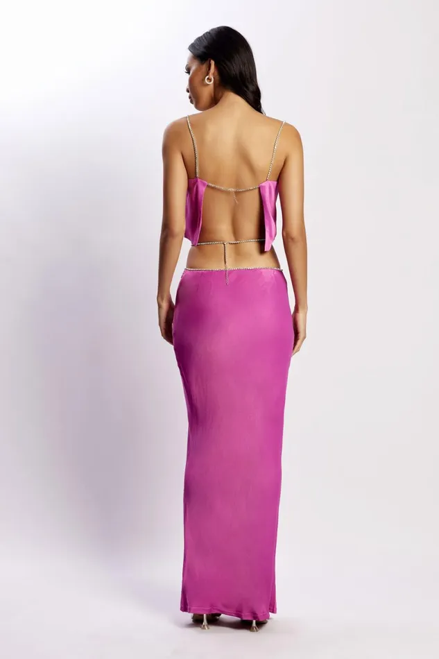 Women Dayana Diamante Maxi Skirt 8211 Purple Purple Meshki Skirts Women Dayana Diamante Maxi Skirt 8211 Purple Purple Meshki Skirts