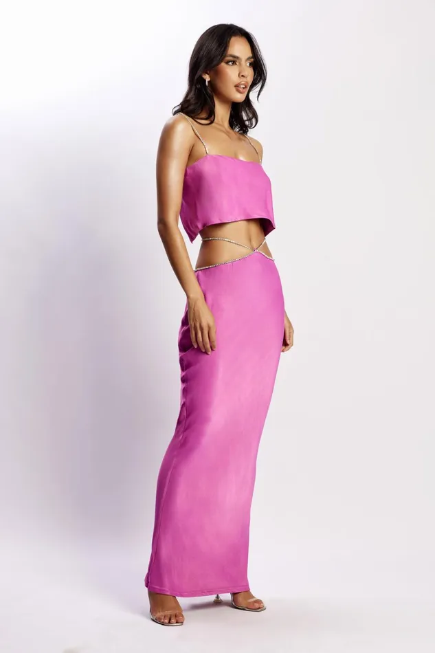 Women Dayana Diamante Maxi Skirt 8211 Purple Purple Meshki Skirts Women Dayana Diamante Maxi Skirt 8211 Purple Purple Meshki Skirts