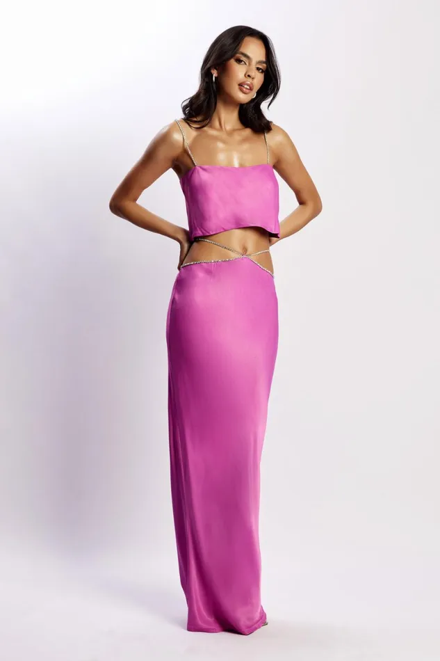 Women Dayana Diamante Maxi Skirt 8211 Purple Purple Meshki Skirts Women Dayana Diamante Maxi Skirt 8211 Purple Purple Meshki Skirts