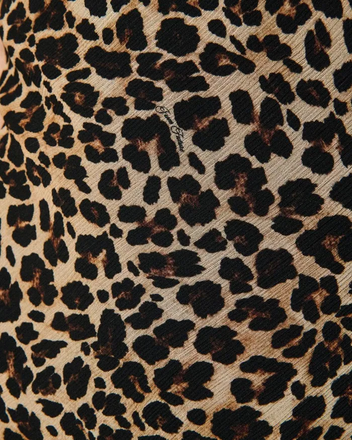Women Dresses and Jumpsuits From Future Long Chiffon Strap Dress Winter Leopard