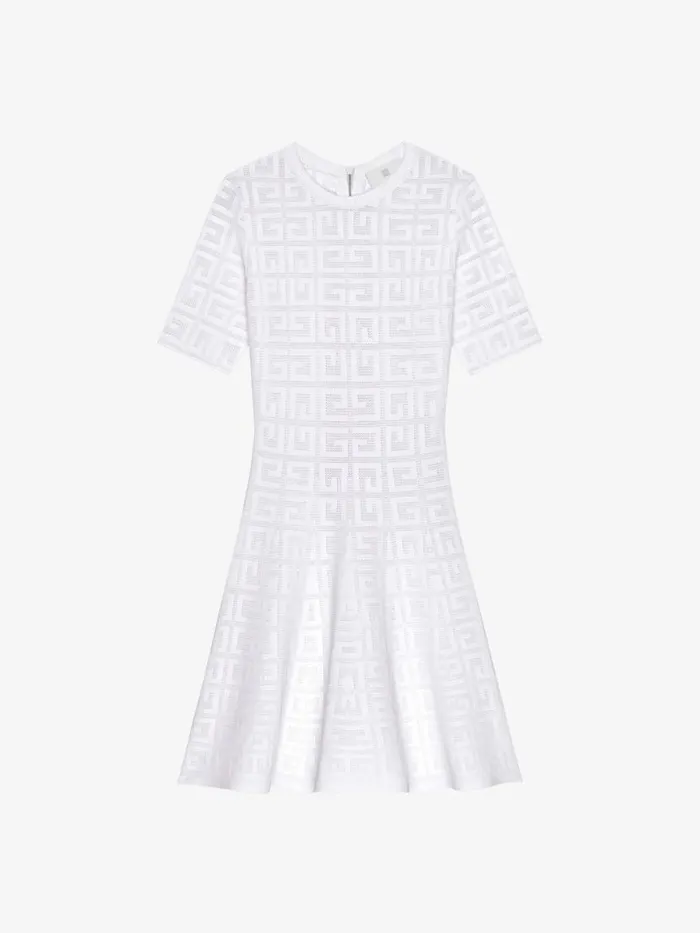 Women Dresses Givenchy Dress In 4G Jacquard White