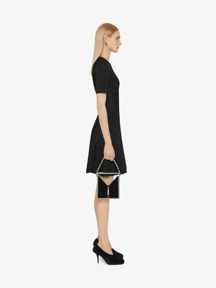 Women Dresses Givenchy Dress In Lurex With Floral Jacquard Black