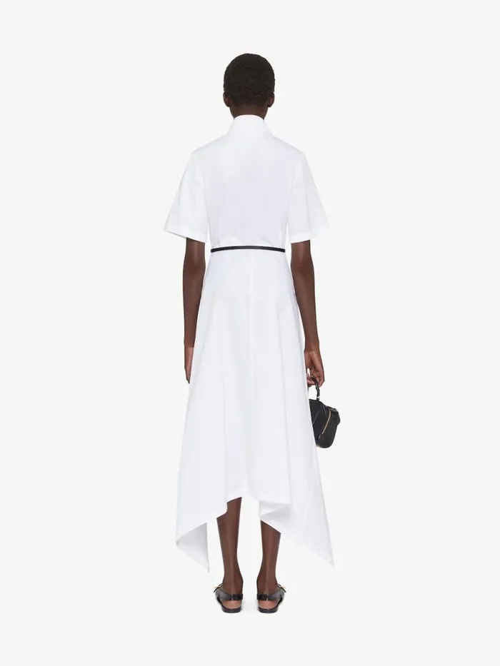 Women Dresses Givenchy Voyou Dress In Poplin White