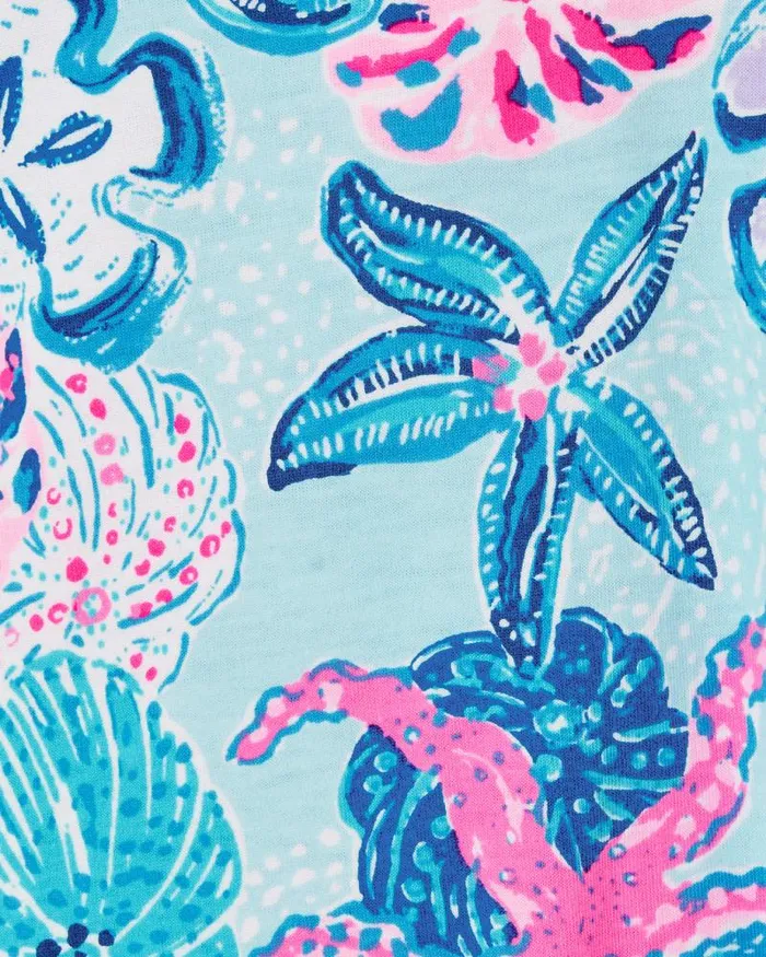 Women Dresses Lilly Pulitzer Alyssa ALine Cotton Dress Multi Bahamas Beachcomber