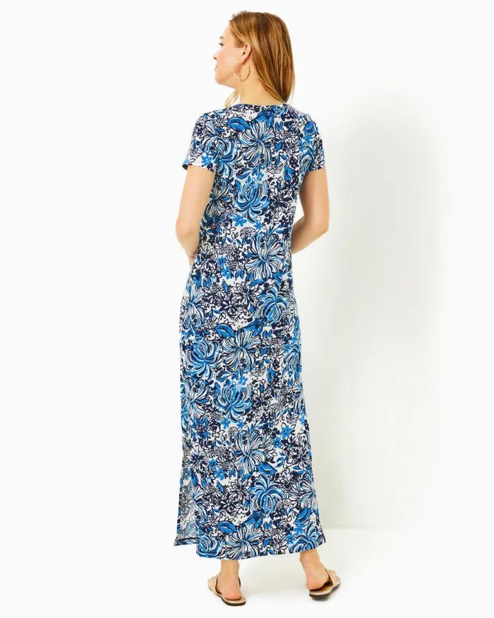 Women Dresses Lilly Pulitzer Claudia TwistFront Midi Dress Alba Blue Cruisin Together Women Dresses Lilly Pulitzer Claudia TwistFront Midi Dress Alba Blue Cruisin Together