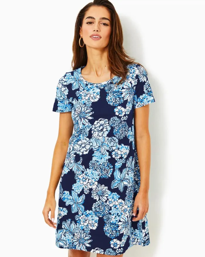 Women Dresses Lilly Pulitzer Cody TShirt Dress Roxie Pink Wave N Sea Women Dresses Lilly Pulitzer Cody TShirt Dress Roxie Pink Wave N Sea