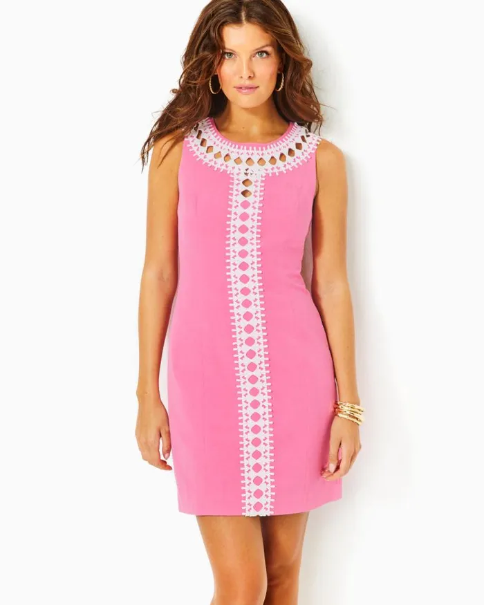 Women Dresses Lilly Pulitzer Mila Shift Dress Confetti Pink