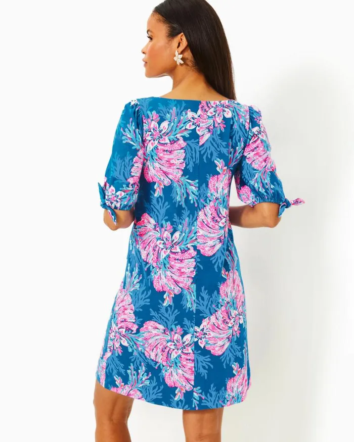Women Dresses Lilly Pulitzer Riza Long Sleeve Romper Low Tide Navy Bouquet All Day Women Dresses Lilly Pulitzer Riza Long Sleeve Romper Low Tide Navy Bouquet All Day