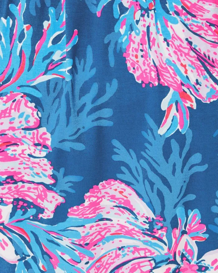 Women Dresses Lilly Pulitzer Riza Long Sleeve Romper Low Tide Navy Bouquet All Day Women Dresses Lilly Pulitzer Riza Long Sleeve Romper Low Tide Navy Bouquet All Day