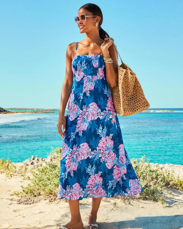 Women Dresses Lilly Pulitzer Teresa Maxi Dress Conch Shell Pink Lets Go Bananas Women Dresses Lilly Pulitzer Teresa Maxi Dress Conch Shell Pink Lets Go Bananas