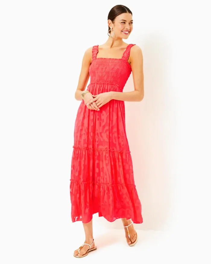 Women Dresses Lilly Pulitzer Teresa Maxi Dress Conch Shell Pink Lets Go Bananas Women Dresses Lilly Pulitzer Teresa Maxi Dress Conch Shell Pink Lets Go Bananas