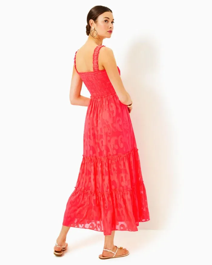 Women Dresses Lilly Pulitzer Teresa Maxi Dress Conch Shell Pink Lets Go Bananas Women Dresses Lilly Pulitzer Teresa Maxi Dress Conch Shell Pink Lets Go Bananas