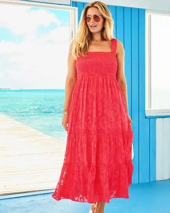 Women Dresses Lilly Pulitzer Teresa Maxi Dress Conch Shell Pink Lets Go Bananas Women Dresses Lilly Pulitzer Teresa Maxi Dress Conch Shell Pink Lets Go Bananas