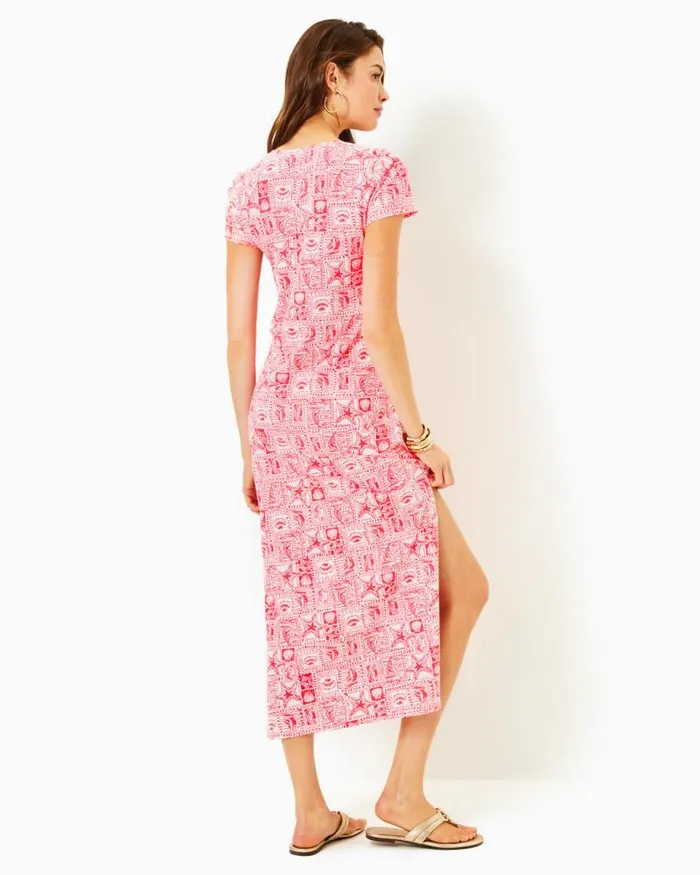 Women Dresses Lilly Pulitzer Teresa Maxi Dress Conch Shell Pink Lets Go Bananas Women Dresses Lilly Pulitzer Teresa Maxi Dress Conch Shell Pink Lets Go Bananas