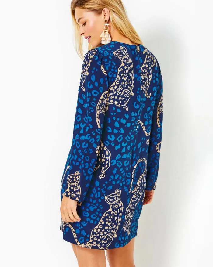 Women Dresses Lilly Pulitzer Tyra Silk Dress Low Tide Navy Oversized Easy To Spot Women Dresses Lilly Pulitzer Tyra Silk Dress Low Tide Navy Oversized Easy To Spot