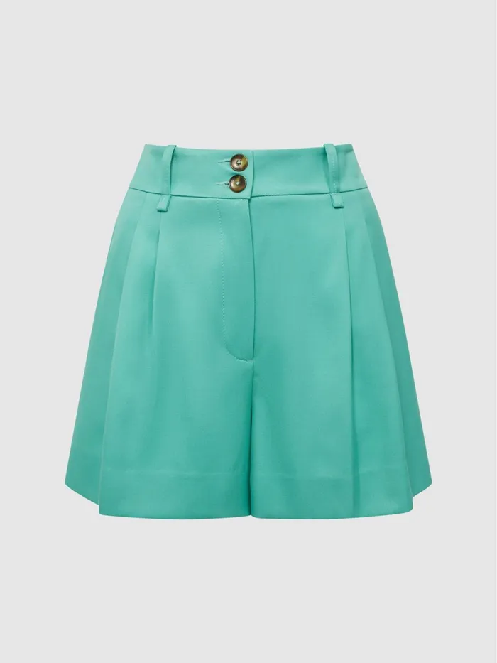 Women Ember Tailored Shorts Cream Reiss Shorts