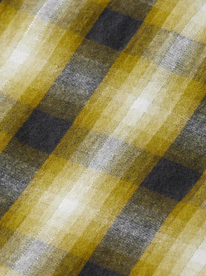 Women FLANNEL MINI WRAP DRESS Olive Check Scotch and Soda Dresses and Jumpsuits Women FLANNEL MINI WRAP DRESS Olive Check Scotch and Soda Dresses and Jumpsuits
