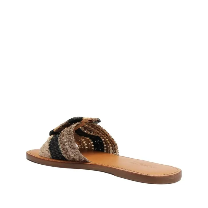 Women Flats Schutz Shoes Cinna Flat Sandal Gold