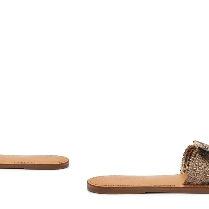 Women Flats Schutz Shoes Cinna Flat Sandal Gold