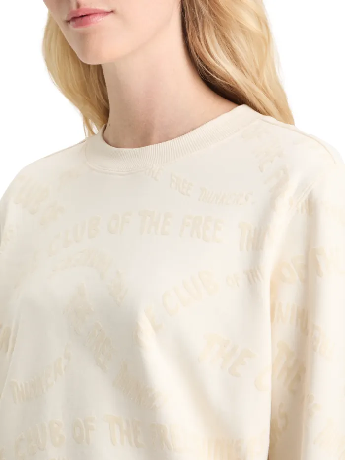 Women FLOCK AOP REGULAR FIT SWEATSHIRT Soft Ice Scotch and Soda Sweatshirts and Hoodies Women FLOCK AOP REGULAR FIT SWEATSHIRT Soft Ice Scotch and Soda Sweatshirts and Hoodies