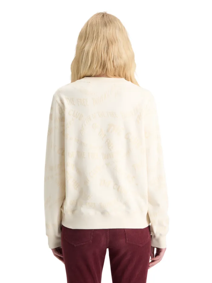 Women FLOCK AOP REGULAR FIT SWEATSHIRT Soft Ice Scotch and Soda Sweatshirts and Hoodies Women FLOCK AOP REGULAR FIT SWEATSHIRT Soft Ice Scotch and Soda Sweatshirts and Hoodies