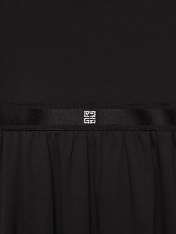 Women Girl 4 To 12 Years Givenchy Dress In Cotton Black