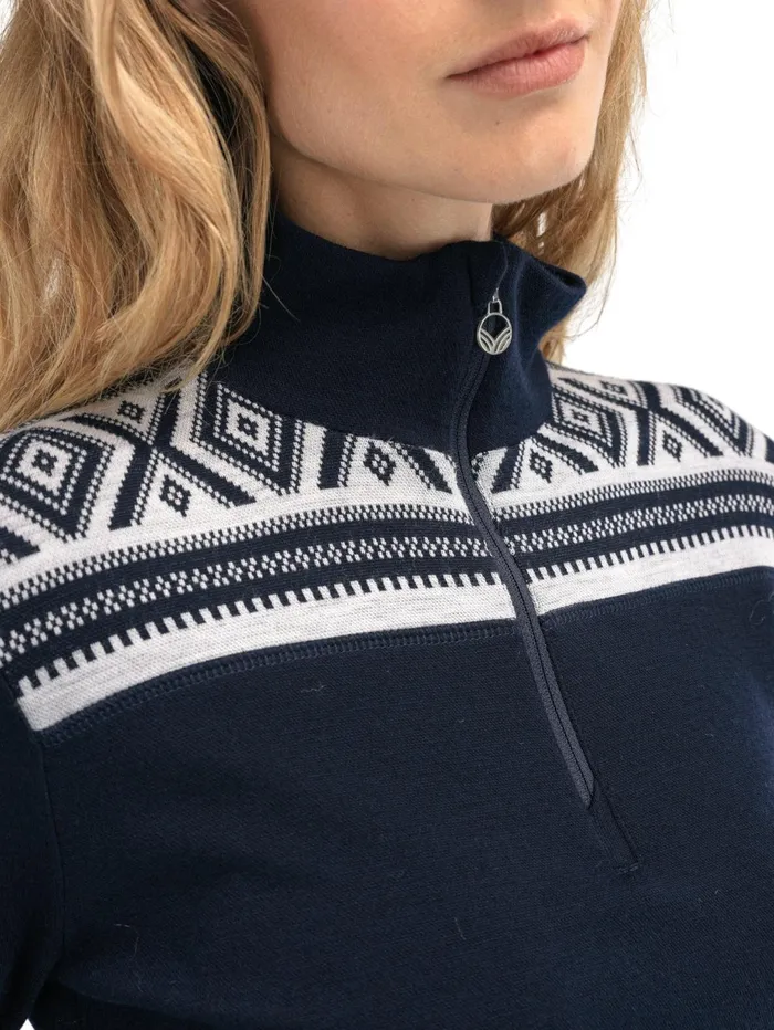 Women Halfzip Dale Of Norway Cortina Superfine Sweater 8211 Superfine Merino