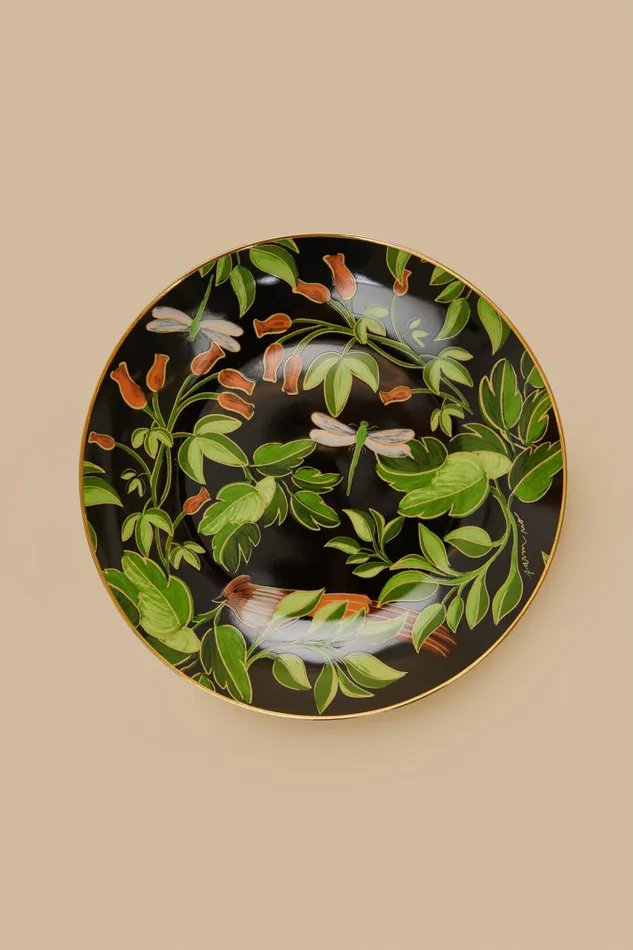 Women Happiness A La Table Farm Rio Romantic Bird Dessert Plate